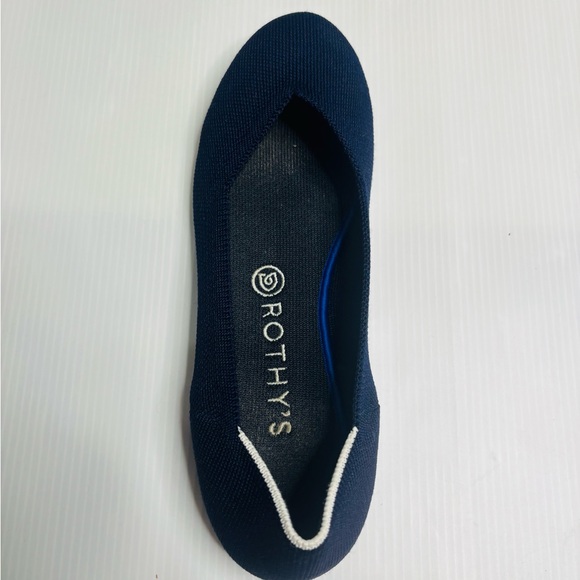 Rothy's The Flat in Maritime Navy Ballet Flats Round Toe - Picture 4 of 10